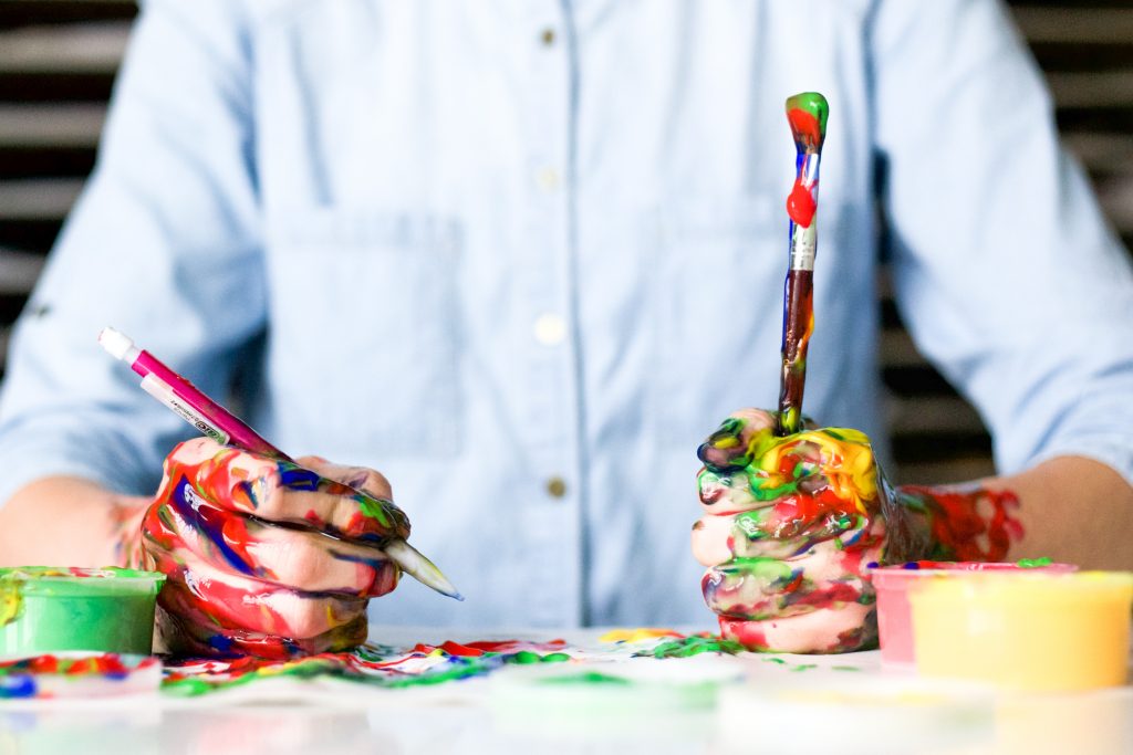 paint snowy day steam activities