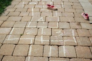 Combine Exercise with Learning hopscotch