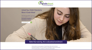 What’s New at A Grade Ahead? Fall 2018 Website_Home Page Screenshot